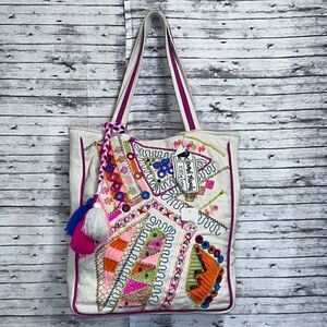 Camel Threads Gypsy Embroidered Large Tote Bag